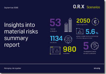 ORX Scenarios Insights into material risks 2020 front cover